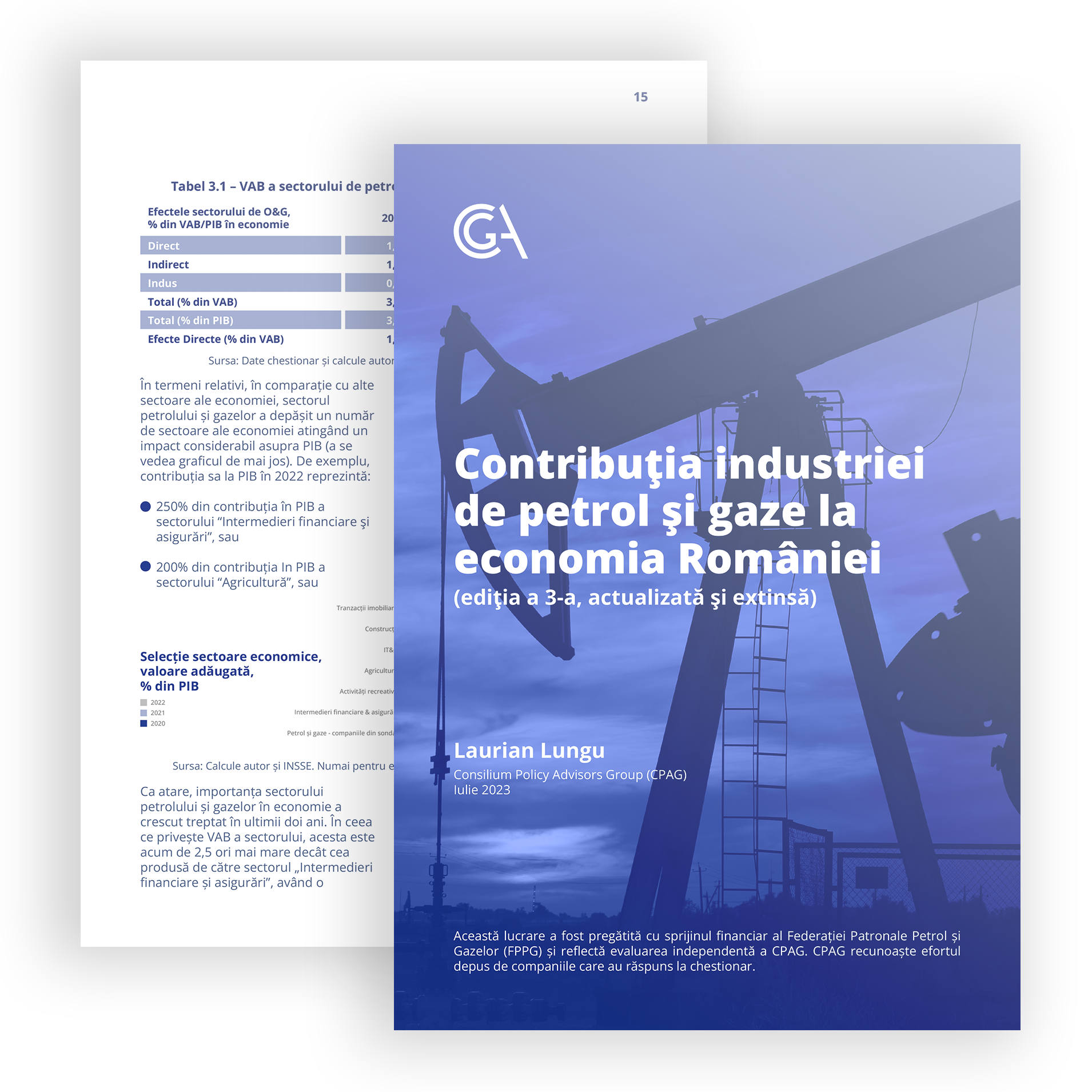 cover Contribuția industriei de petrol și gaze la economia României ediția a 3-a actualizată și extinsă – Iulie 2023 fpe